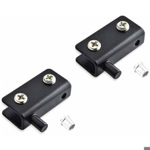 Cerniere girevoli - GRANDI - 40x20x10 mm - Acciaio inossidabile - Regolabili - Per vetro da 5-8 mm
