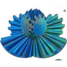 (6cm, lasergreenblue) Innovative 3D Printed Gear Ball Rotating Toy Children's Intellectual Toy Rotating GearBall Model Ornaments Hottest Fidget Item
