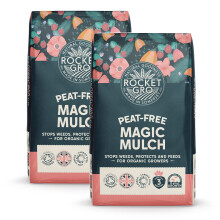 RocketGro Organic Magic Mulch - 2 x 50L - Chemical-Free Natural Garden Mulch, Ec