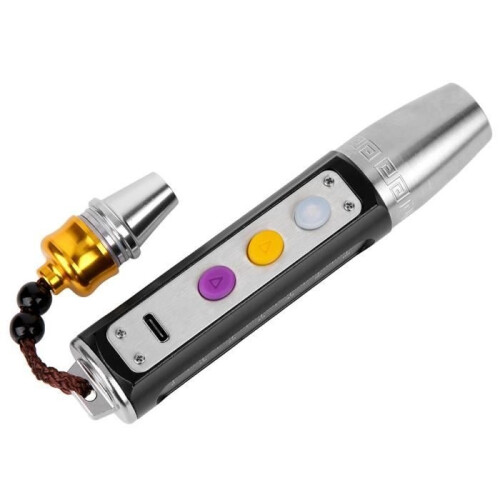 Portable 3 LED Expert Jade Flashlight Torch USB Rechargeable Jewelry Gemstone Identification Lights Testing Tool 2