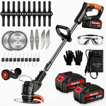 21V Cordless Strimmer, 2 in 1 Grass Trimmer/Edge Cutter, Electric Garden Strimme