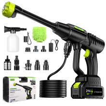 YKYI Cordless Pressure Washer With Toolbox, 21V Battery Powered 1200PSI