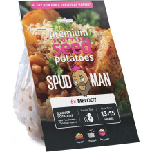 SpudMan Melody (6 Tubers) Christmas Harvest Seed Potatoes Summer Planting Second