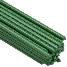 Woodside Green Garden Plant Stakes, Coated Steel Shrub/Vine Support Spikes, Pack