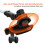 Worx Strimmer Grass Trimmer Spool Replacement - Line & 4 Pcs Spool Caps, Orange 7