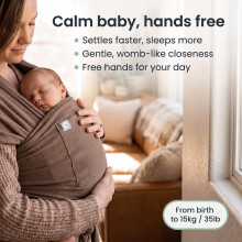 The Pocket Wrap by Trekki  Naturally Soft Baby Carrier with Large Fro