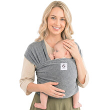 ELDOMA Grey Baby Wrap Carrier - Lightweight, Breathable Baby Sling
