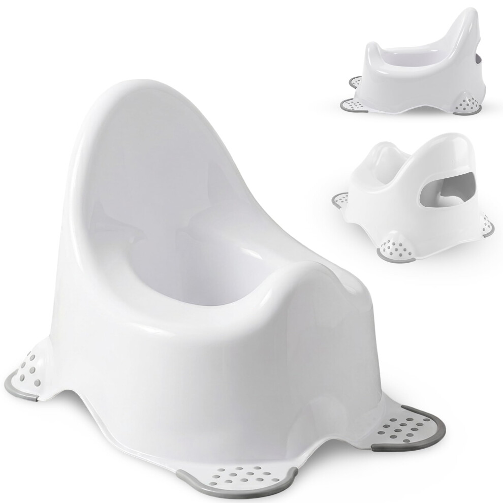 Babycurls Steady Potty With Non Slip Grip Feet - Easy To Clean Loo Training For