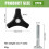 Hugwish 2pcs Lawn Mower Handle Wing Nut And Bolt, Triangle Universal Lawnmower H 2