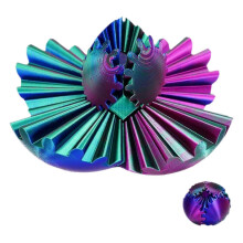 (Optional, Triple Color M) 3D Printed Gear Ball Fidget Calming Travel Toy for Adults All Ages Teens Candy Color S