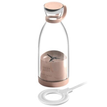 4-Blade Citrus Juicer, Juicer Blender, Fruit Mixer, Cup for Travel, Sports, Camping, Outdoor Activities, Pink