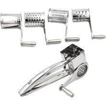 Stainless Steel Manual Cheese Grater, Cheese Mill, Gruyère Cheese Grinder, Multifunctional 4-Piece Set