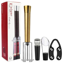(Gold) Wino On The Go Wine Opening Set,Air Pressure Pump Wine Opener Set,Air Pressure Pump Bottle Opener,Wine Bottle Opener,100% New
