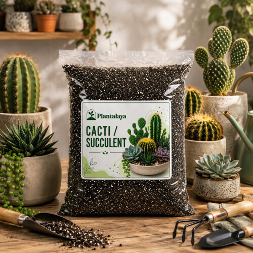Cacti & Succulent Potting Mix – Fast Draining Soil Blend for Cactus, Succulents, 2