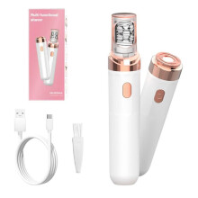 Elektrisch ontharingsapparaat voor vrouwen: Multifunctionele automatische epilator en scheerapparaat met dubbele kop, pijnloze ontharing