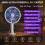 Rotating Head Electric Fly Zapper with 16"– 40" Telescopic Handle, 4000V 6