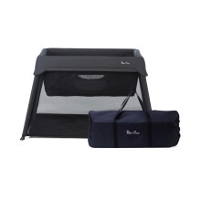 Silver Cross - Slumber 3-in-1 Travel Cot - Travel Cot/Crib - Baby Travel - Compact Travel System - Carbon