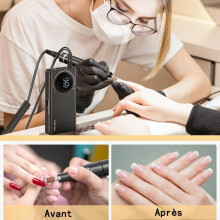 Professionele nagelfrees, 35.000 toeren per minuut met 6 freesjes voor manicure en pedicure.
