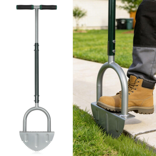 ORIENTOOLS Manual Lawn Edger Tool, 102cm Long Handle Garden Edger for Clean Bord