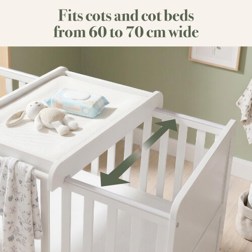 Tutti Bambini Cot Top Changer White  Fits Most Standard Cots  Cot Beds 1