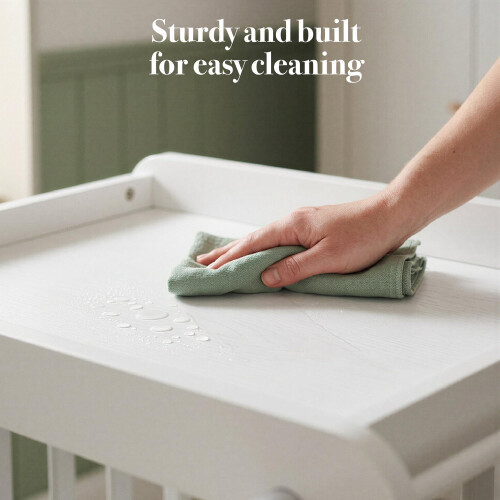 Tutti Bambini Cot Top Changer White  Fits Most Standard Cots  Cot Beds 2