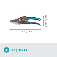 Gardena Secateurs PremiumCut Pro Flex, Bypass, Green Wood, 24 mm Cutting Diamete