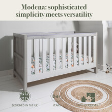 Tutti Bambini Modena Baby Cot Bed 3in1 Wooden Baby CotCrib Toddler D