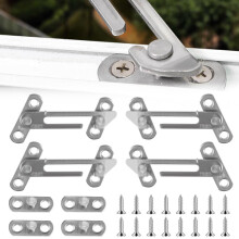 4 Pcs Window Restrictors for UPVC (2 Left, 2 Right, 16 Screws)