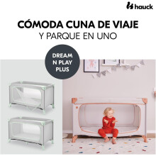 Hauck Dream N Play PLUS Dusty Mint Travel Cot for Babies 120cm x 60cm