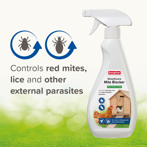 Beaphar Beaphar - Dimethicare Mite Blocker Spray 500ml - Specially Formulated for Use On 1