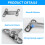 4 Pcs Window Restrictors for UPVC (2 Left, 2 Right, 16 Screws) 3