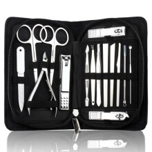 Professionelles Beauty-Set – 15-teilig – Edelstahl – Maniküre – Pediküre