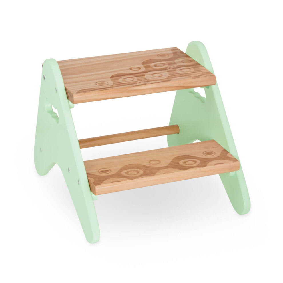 B. Toys – Step Stool For Kids – Wooden Stepping Stool – For Bedroom, Bathroom, Kitchen – Furniture For Toddlers, Kids – 2+ Years – Peek-A