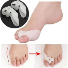 Raddrizza-dita in silicone per la correzione dell'alluce valgo - 2 pezzi - Riduce l'attrito