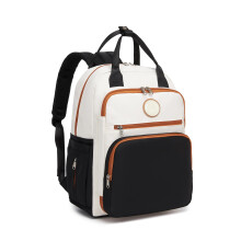Miss Lulu Changing Bag Backpack Nappy Diaper Bag for Mum and Dad With Stroller Straps Multifunction Pockets Large for Travel Hospital Newborn (Black/