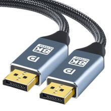 DisplayPort 1.4 Cable - HAUTSTORE - 3m - 8K 60Hz - 4K 144Hz - Braided Cotton