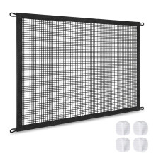 Retractable Stair Gate - 110x72cm Indoor/Outdoor Mesh Gate for Stairways, Hallways, Doorways, No Drilling Required