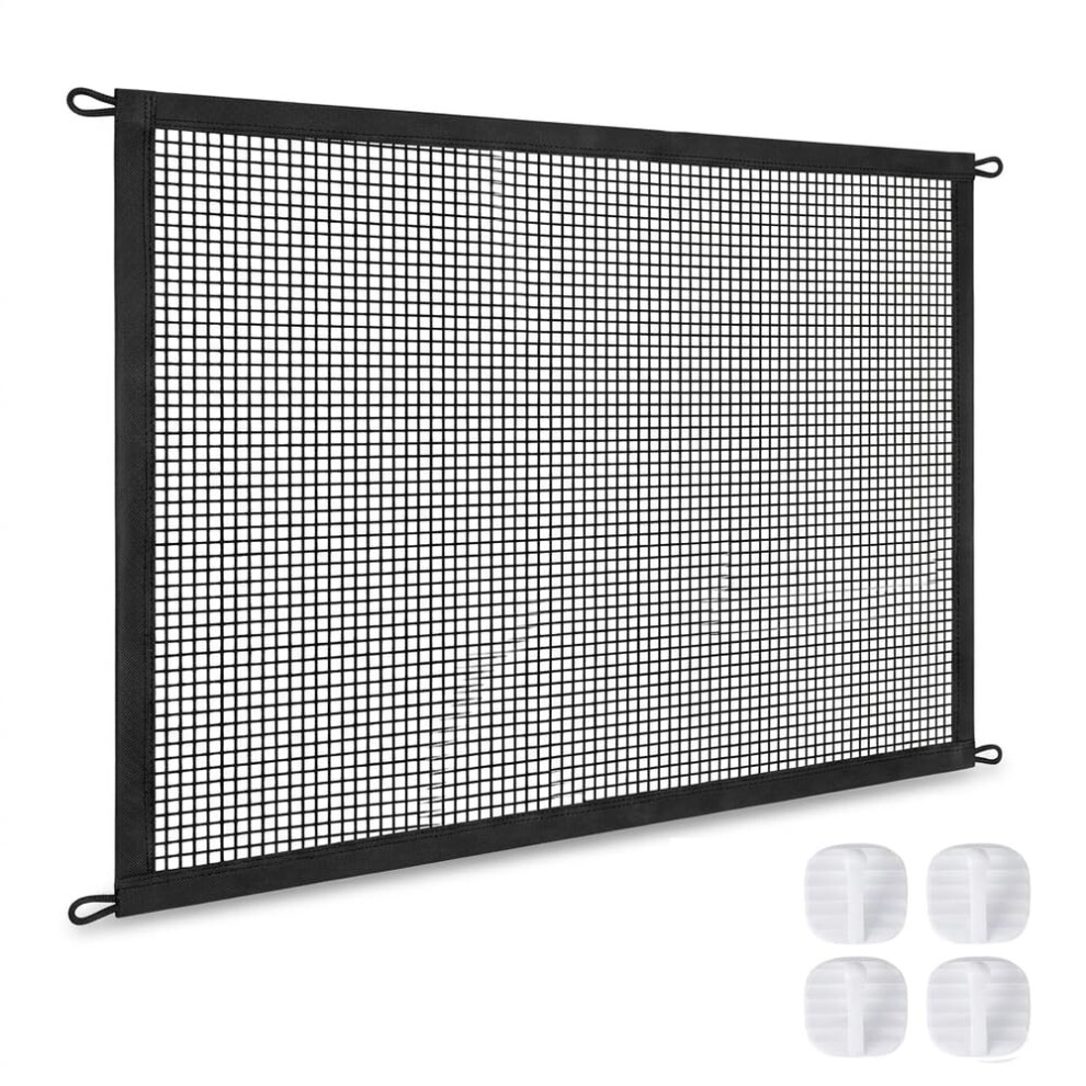 Walmendrix Retractable Stair Gates For Dogs, Extends Up To 110X72cm, No Drilling Required, Portable Safety Barrier For Stairs/Doorways/Hallways/Outdoor