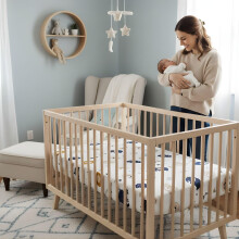 Sheet for Moses Basket Bassinet Crib and Fitted Set of 3 55x90 cm 2x