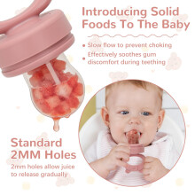 MRTIMELAG Baby Fruit Food Feeder  Mini Freezer Nibble Tray Combo Breas