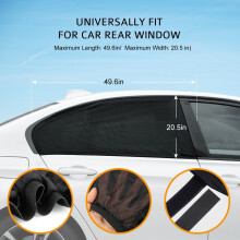 Car Sun Shades 2 Pack for Baby Window Shade Blinds Covers for Kids Pet