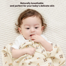 bearmoss Muslin Squares Cloths Breathable Baby Burp Cloth 60x60CM Ultr