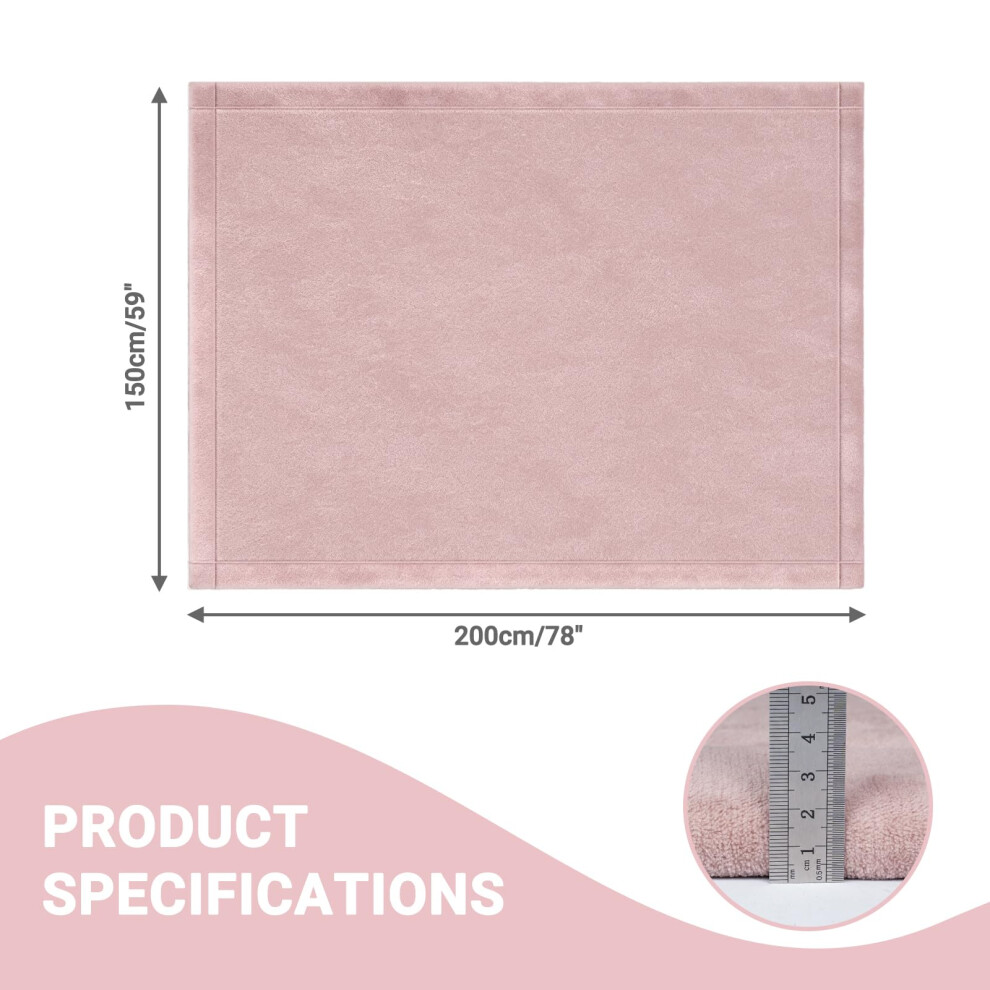 Capslpad Baby Play Mat For Floor 150X200 Cm Large Non Slip Coral Velve