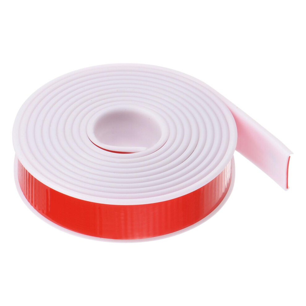 Sourcing Map U-Shape Edge Banding 1-3/32" X 9.8Ft (28Mm X 3000Mm) Self Adhesive Tpe Flexible Veneer Edging Edge Protector For Furniture Cabinet Table