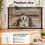 2Piece Retractable Stair Gate Set with 12 Hooks Retractable Dog Gate G 1