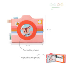 Lilliputiens, Stella Fabric Baby Photo Album, From 3 Months