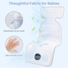 Sendowtek Cooling Pad for Baby Pushchair with USB Rechargeable Fan