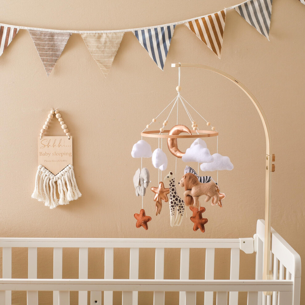 Promise Babe Safari Cot Mobile Crib Mobiles For Baby Handcrafted Fel