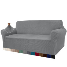 Granbest High Stretch Sofa Covers 3 Seater Super Soft Stylish Couch Covers for Dogs Pets Cats Jacquard Spandex Non Slip Sofa Slipcover for Living Roo
