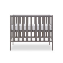 Obaby Bantam Space Saver Cot Taupe Grey Compact Baby Cot with Adjustab